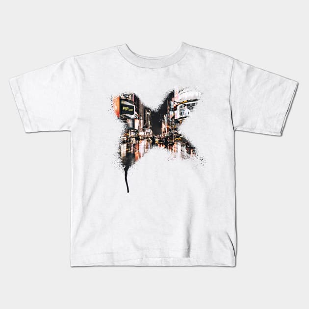 New York City Graffiti Design//TImes Square Kids T-Shirt by PGP